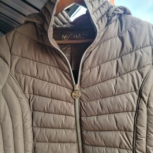 Michael Kors Women's Quilted Jacket - Tan